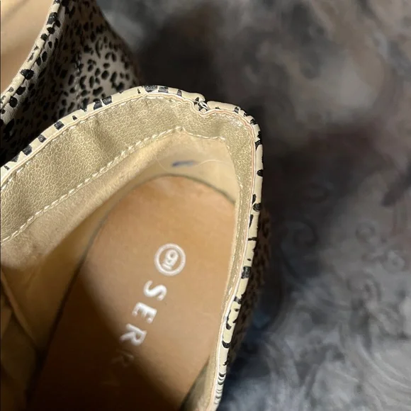 Serra Cream and Black Patterned Ankle Booties - Picture 4 of 8